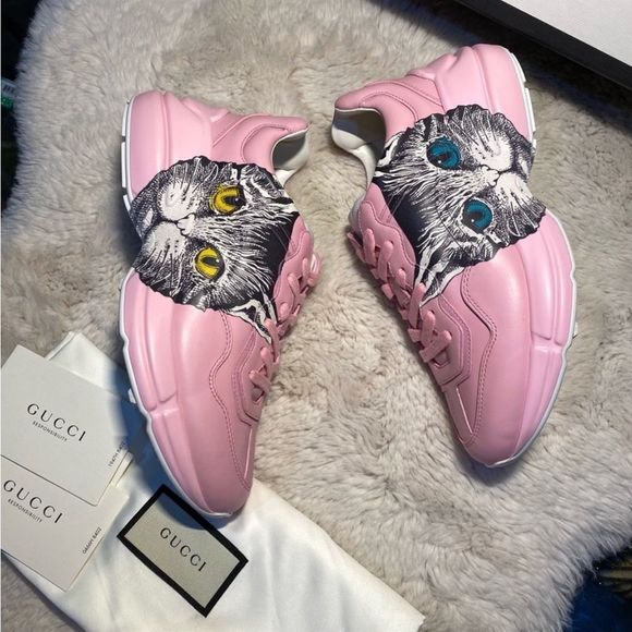 Gucci Shoes - Gucci Cat Sneakers Brand New